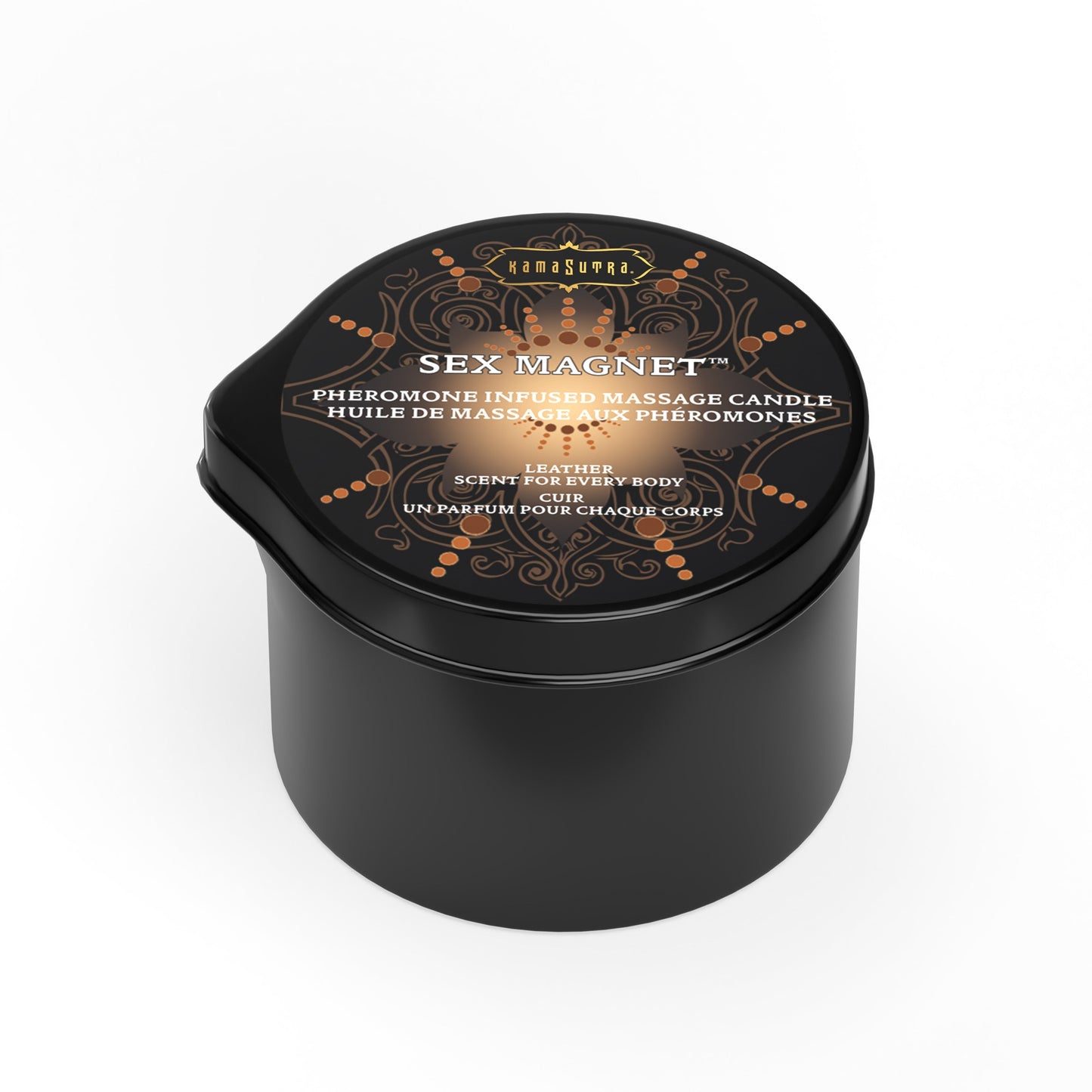 Sex Magnet Pheromone - Leather Massage Candle (with pour spout) 2 oz/59 g